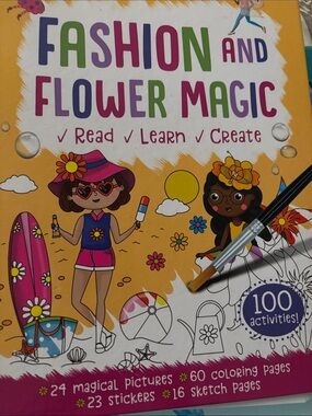 Fashion and Flower Magic Coloring  Book 24 "magical" pictures